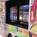 Awesome outside TV's for outside dancing and sports events!